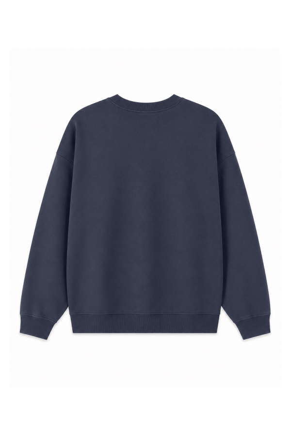 Bisiklet Yaka Yazı Baskılı Sweat