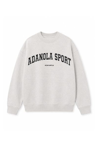 Yazı Baskılı Oversize Sweat