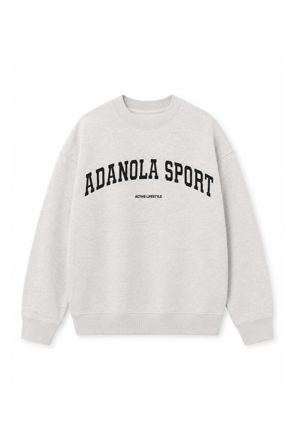 Yazı Baskılı Oversize Sweat