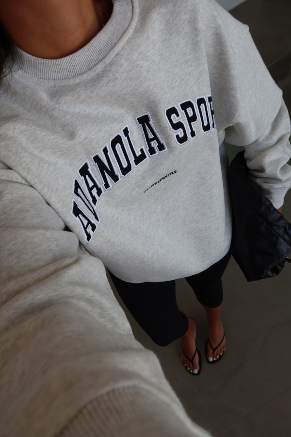 Yazı Baskılı Oversize Sweat
