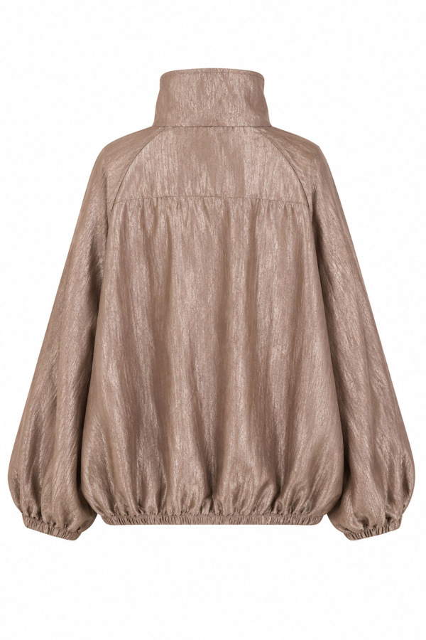Gold Düğmeli İnce Bomber