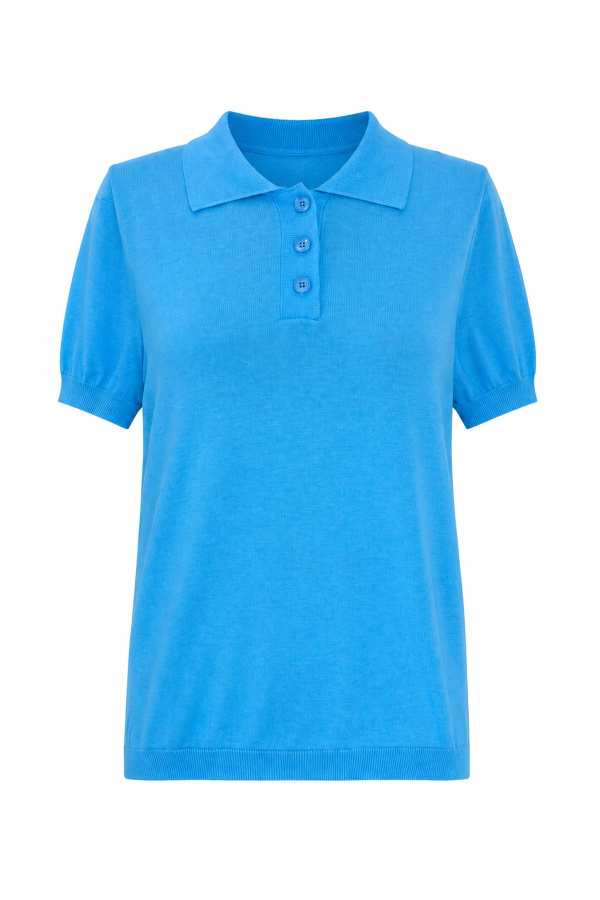 Polo Yaka Triko Bluz