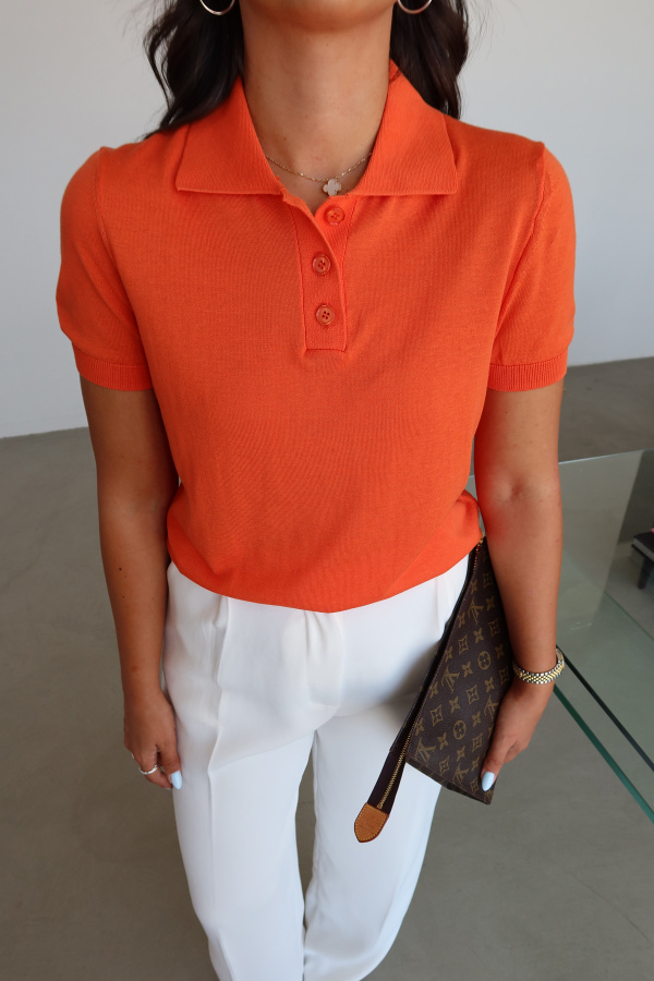 Polo Yaka Triko Bluz