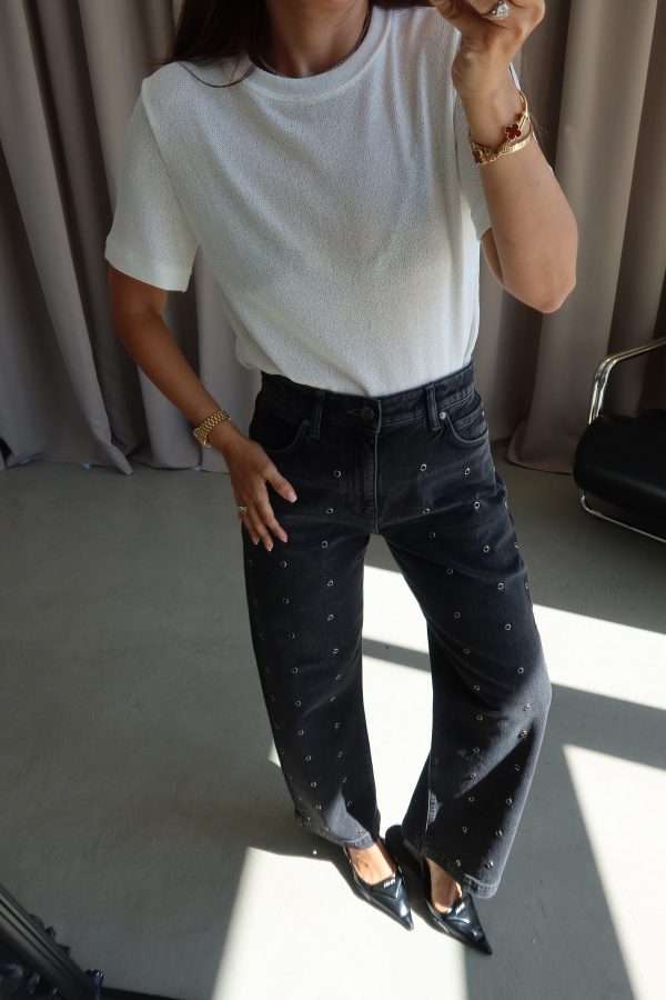 Yıkamalı Çakımlı Jean