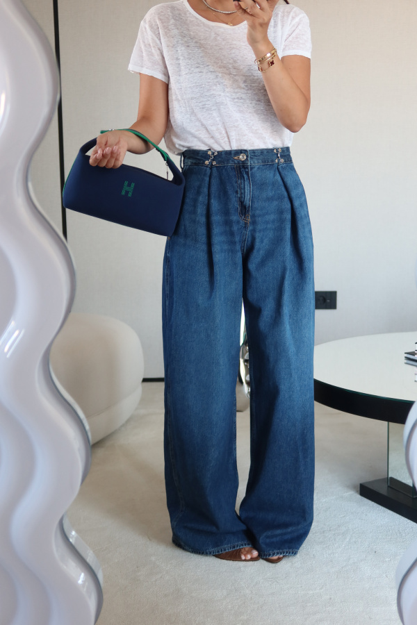 Belden Bağlamalı Jean