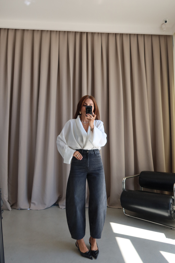 Yıkamalı Mom Jean