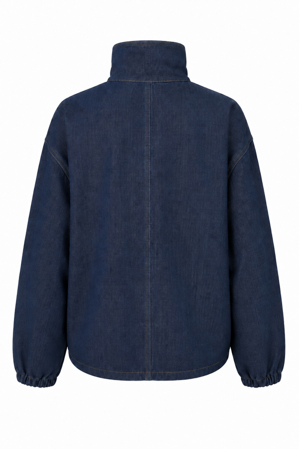 Süs Cepli Denim Ceket