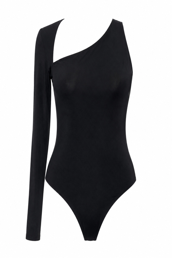 Dekolteli Tek Kol Bodysuit
