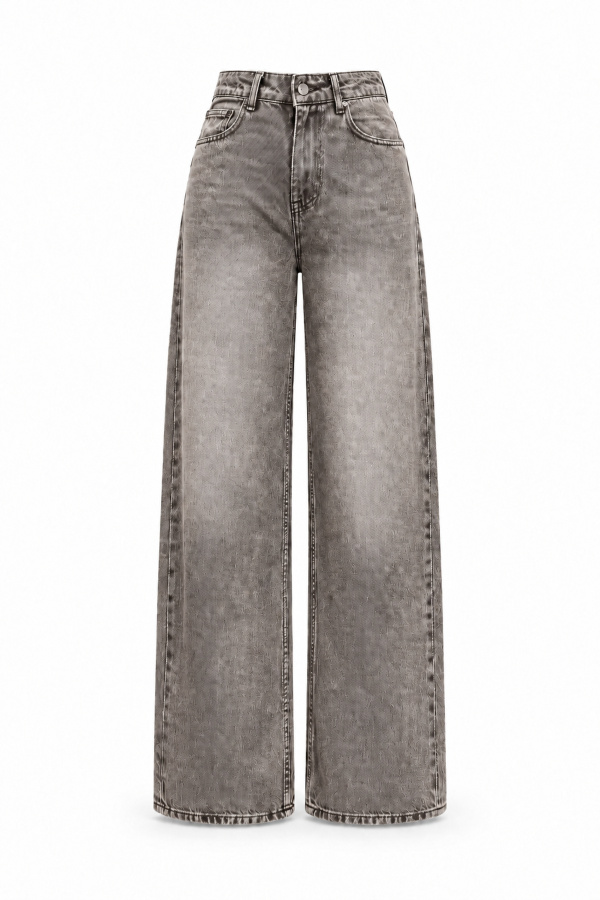Yıkamalı Straight Fit Jean