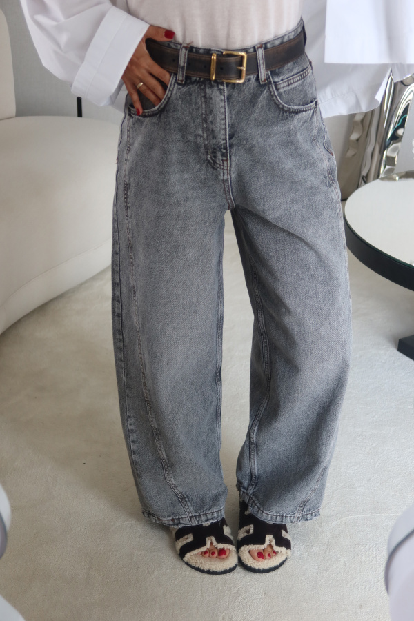 Yanı Dikiş Detaylı Mom Jean