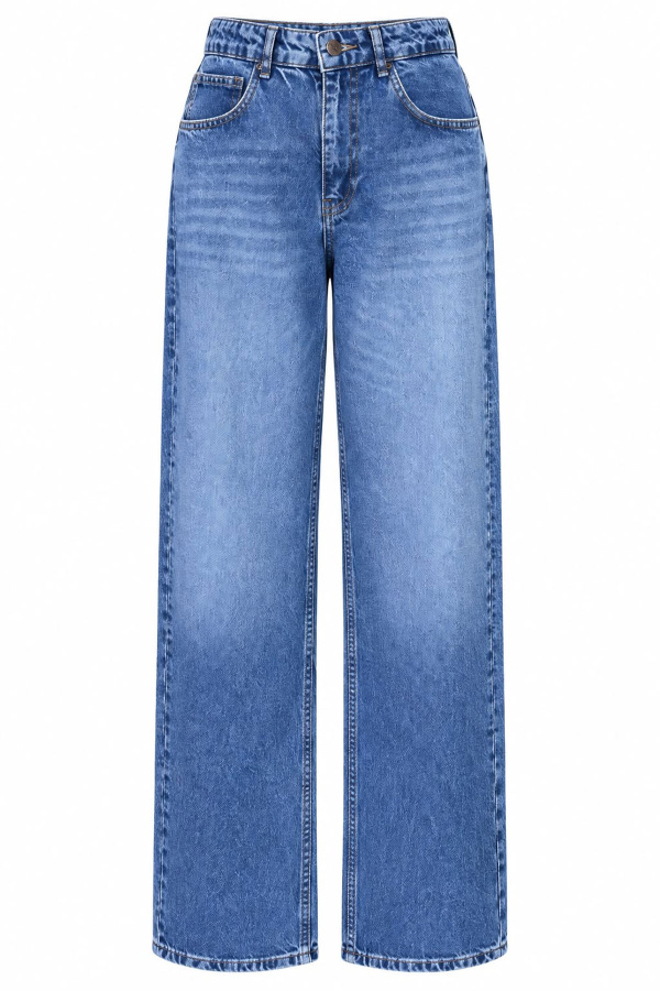 Taşlamalı Straight Fit Jean