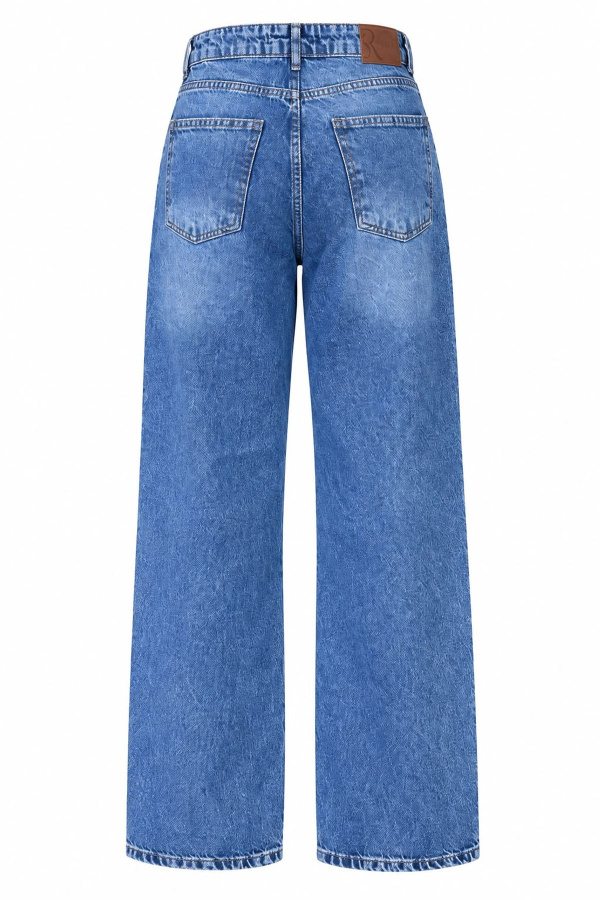 Taşlamalı Straight Fit Jean