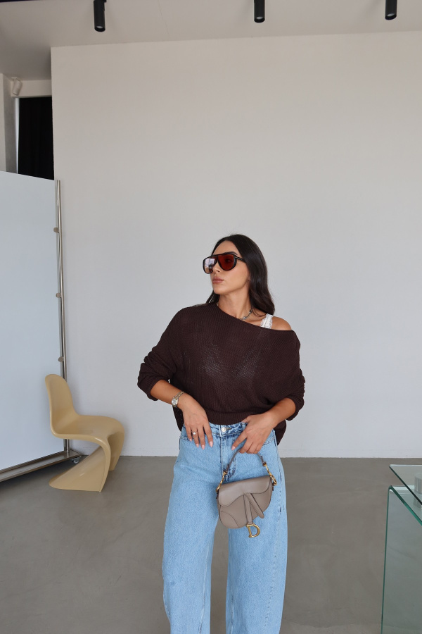 Kayık Yaka Basic Triko