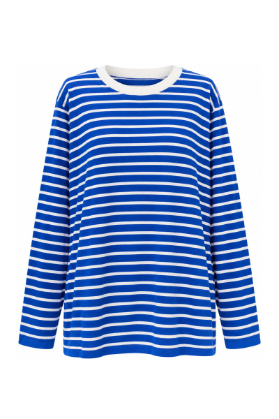Çizgili Oversize Basic Triko