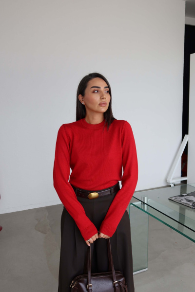 Yakası Fitilli Basic Triko