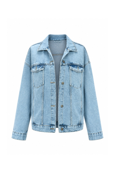 Belden Bağlamalı Yıkamalı Denim Ceket