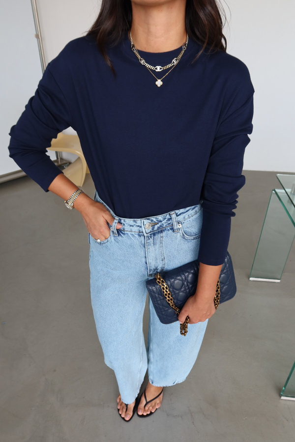 Uzun Kollu Oversize Basic Sweat