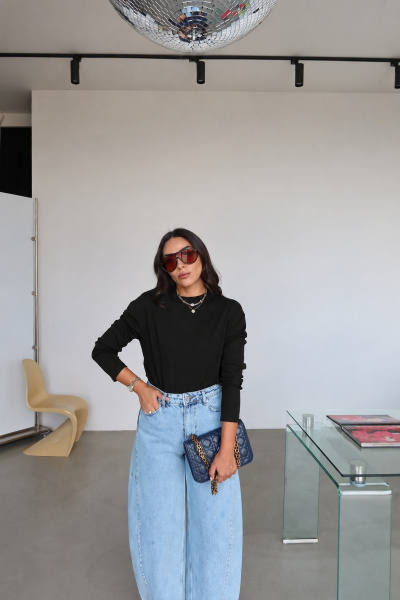 Uzun Kollu Oversize Basic Sweat