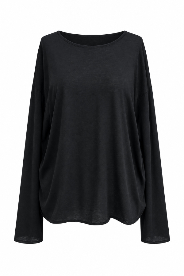 Naturel Yaka Oversize Bluz