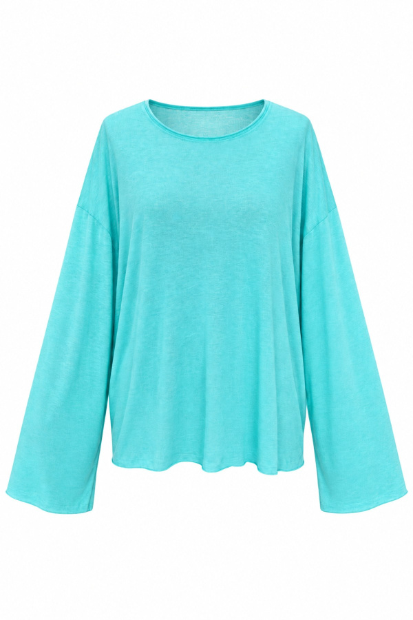 Naturel Yaka Oversize Bluz