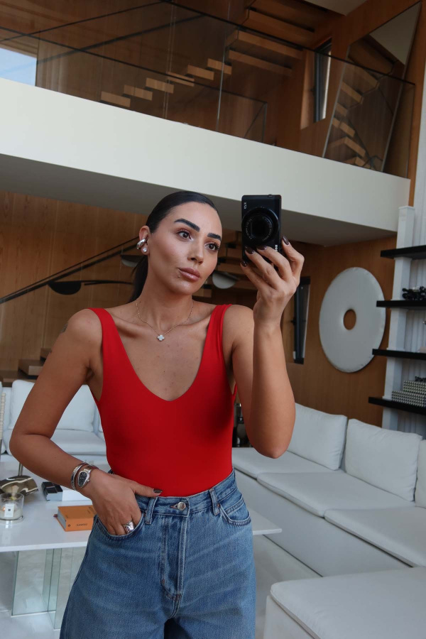 Kalın Askılı Basic Bodysuit