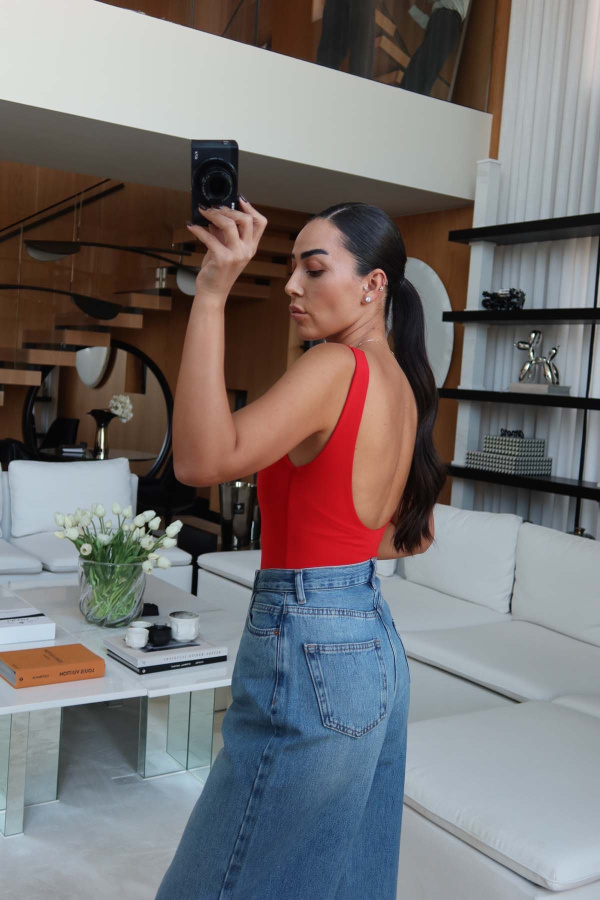 Kalın Askılı Basic Bodysuit