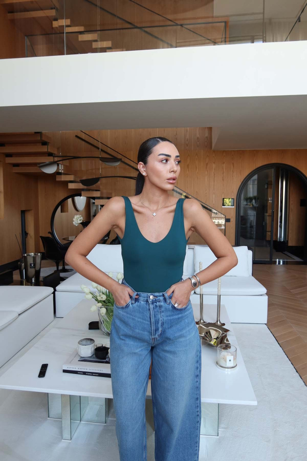 Kalın Askılı Basic Bodysuit