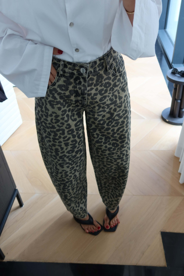 Leopar Desen Pantolon