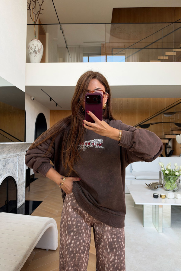 Leoapar Desen Batik Sweat