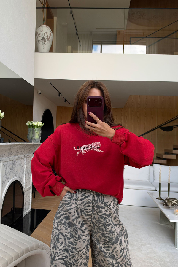 Leoapar Desen Batik Sweat