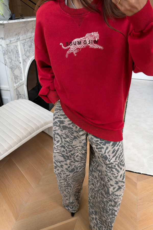 Leoapar Desen Batik Sweat