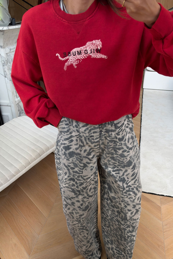Leoapar Desen Batik Sweat