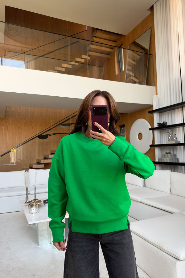 Altı Yırtmaçlı Basic Sweat