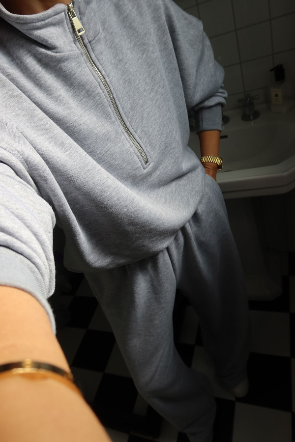Yakası Fermuarlı Sweat Eşofman Takım