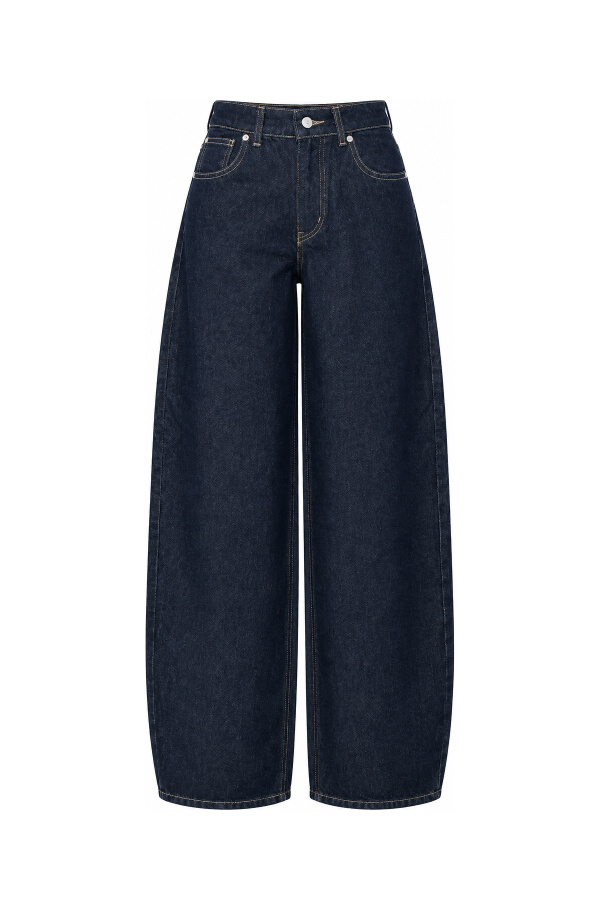 Metal Düğmeli Denim Ceket Pantolon Takım