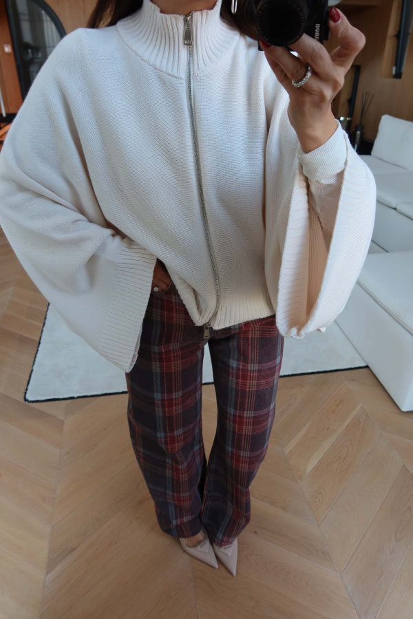 Oversize Geniş Kol Hırka