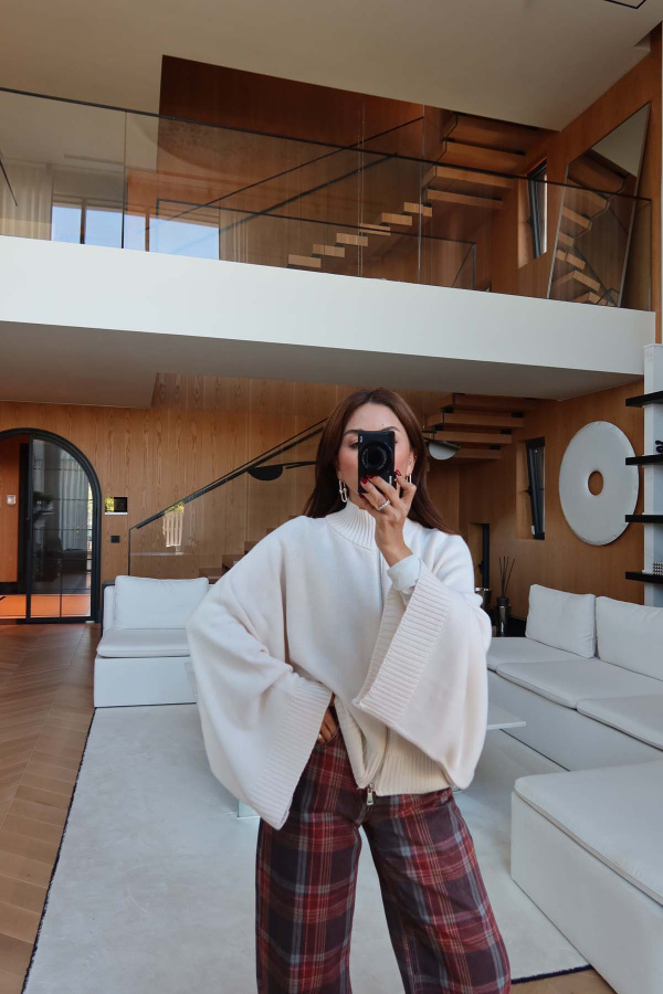 Oversize Geniş Kol Hırka