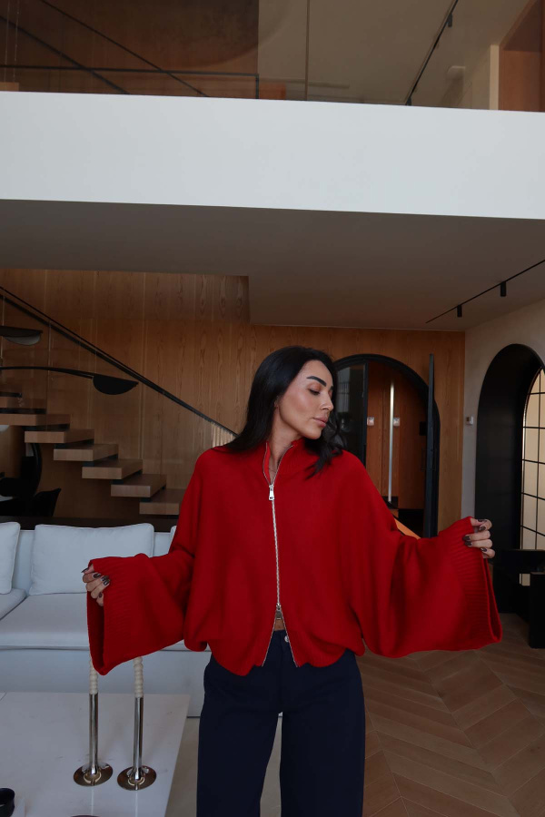 Oversize Geniş Kol Hırka